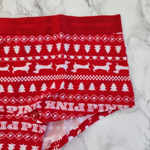 PINK VS CHRISTMAS PANTY UNDERWEAR Shortie HOLIDAYS - Picture 2 of 5